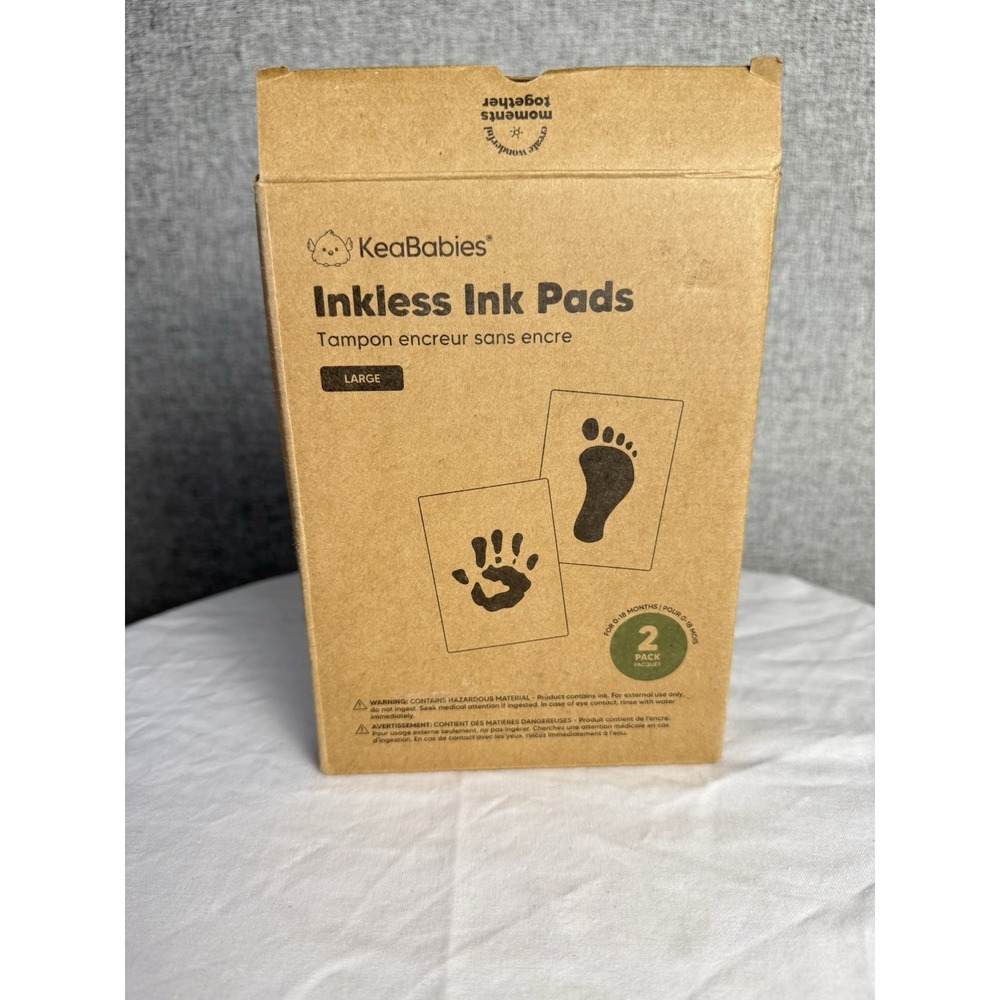 4-Pack Inkless Handprint Footprint‎ Kit - Ink Pad Baby Dog Cat Pet Jet Black